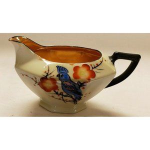 Creamer, Vintage, Hand Painted, Porcelain, Bird&Flowers, Trico, Japan VG